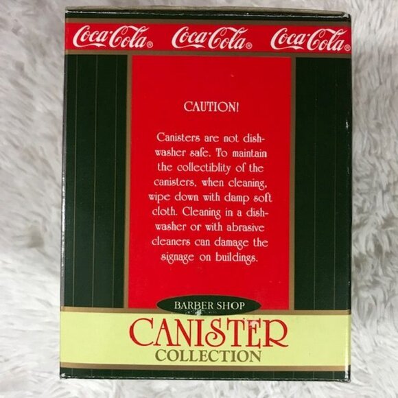 Vintage Coca-Cola Canister Collection 'Barber Shop' Miniature Canister - Picture 4 of 8
